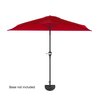 Pure Garden 9 Ft Semicircle Patio Umbrella, Red 50-145-R